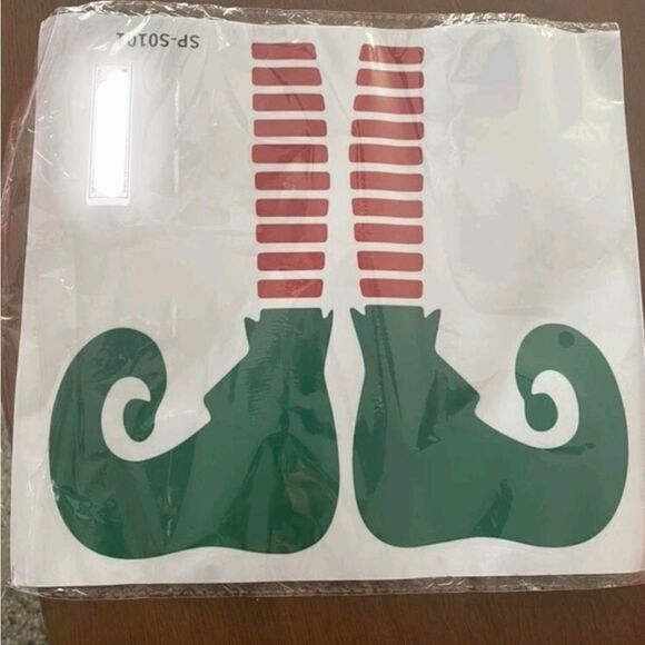 Elf Christmas Wall Sticker Decal - Picture 3 of 6